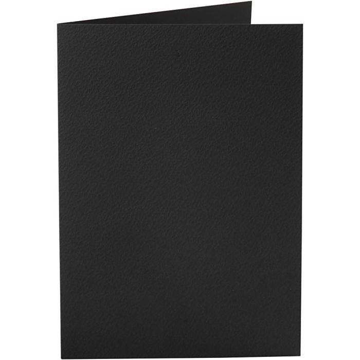 Cards, card size 10,5x15 cm, 220 g, black, 10pc/ 1 pack