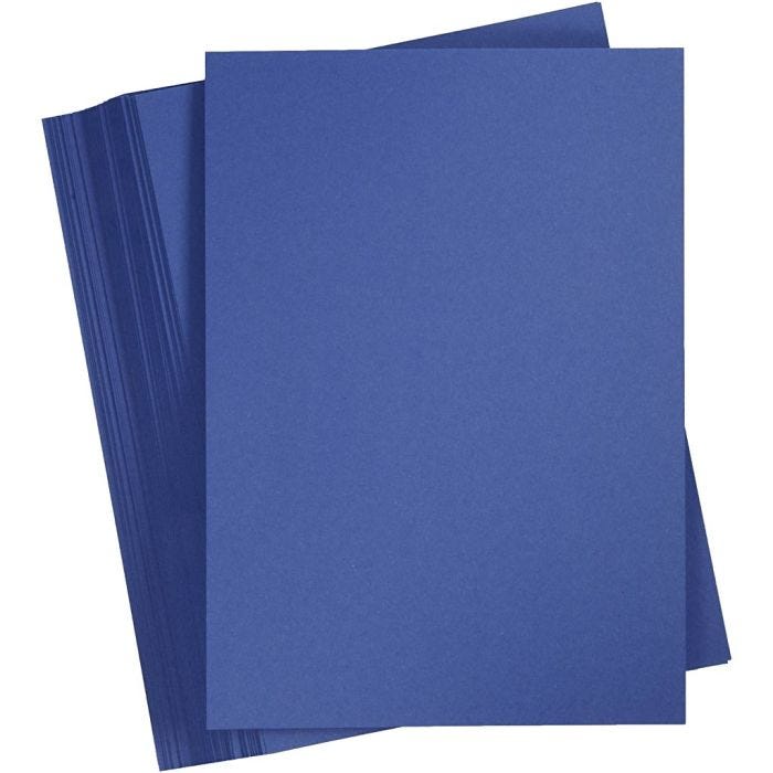 Card, A5, 180 g, dark blue, 100 sheet/ 1 pack