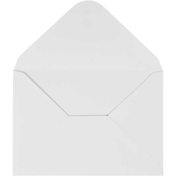Envelope, envelope size 11,5x16 cm, 110 g, white, 10 pc/ 1 pack