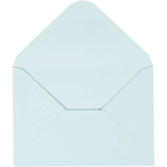 Envelope, envelope size 11,5x16 cm, 110 g, light blue, 10 pc/ 1 pack