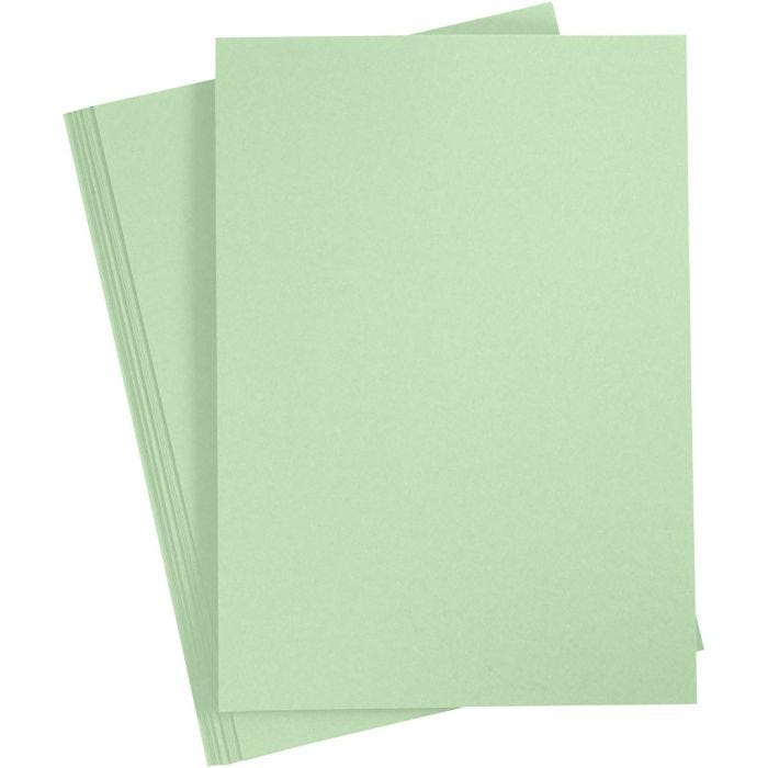 Card, A4, sheet 210x297 mm, 220 g, light green, 10 pc/ 1 pack