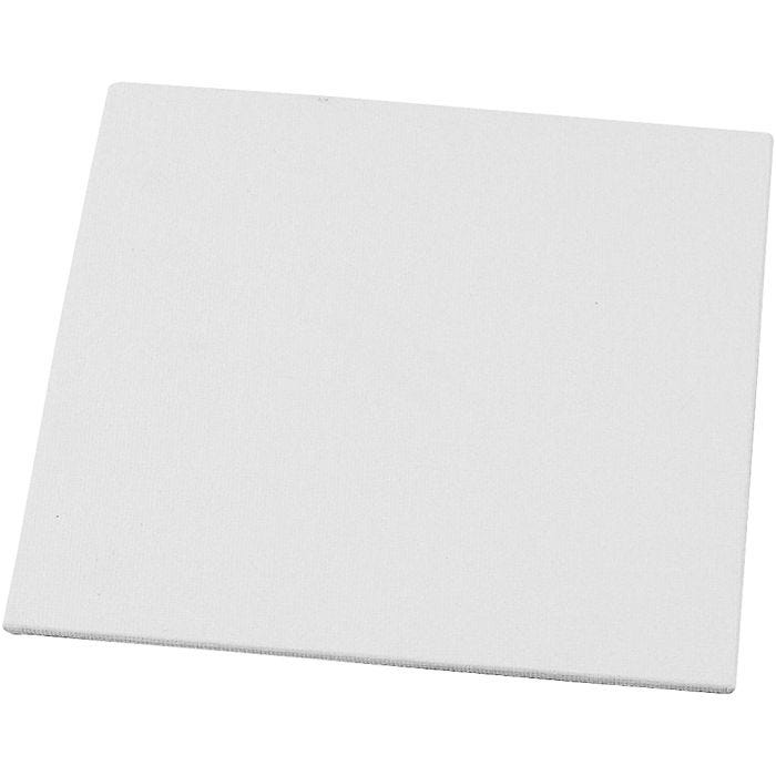 Canvas Panel, size 15x15 cm, thickness 3 mm, 280 g, white, 1 pc