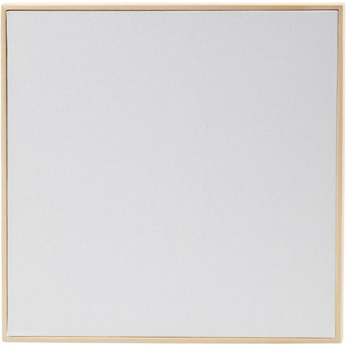 Canvas Panel with Frame, size 30x30 cm, 280 g, white, 10 pc/ 1 pack
