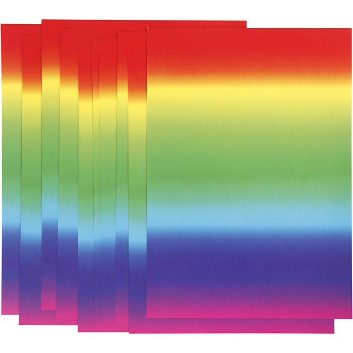 Rainbow Card, A4, sheet 210x297 mm, 180 g, 10 sheet/ 1 pack