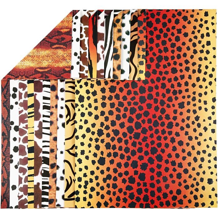 Animal Card, A4, sheet 210x297 mm, 300 g, 10 ass sheets/ 1 pack