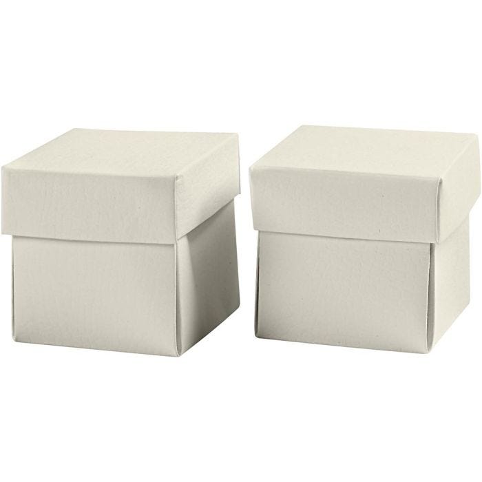 Folding box, size 5,5x5,5 cm, 250 g, off-white, 10 pc/ 1 pack