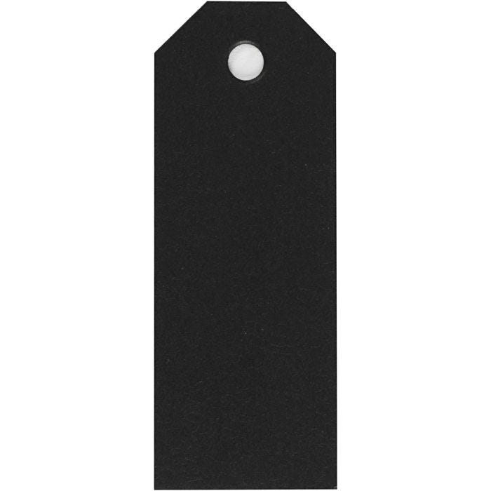 Manila Tags, size 3x8 cm, 220 g, black, 20 pc/ 1 pack