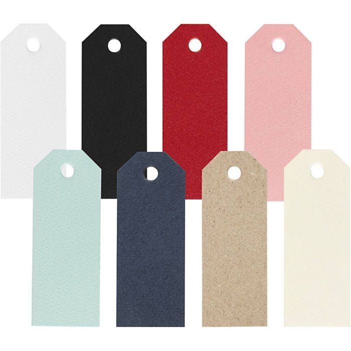 Manila Tags, size 3x8 cm, 220 g, 16x20 pc/ 1 pack
