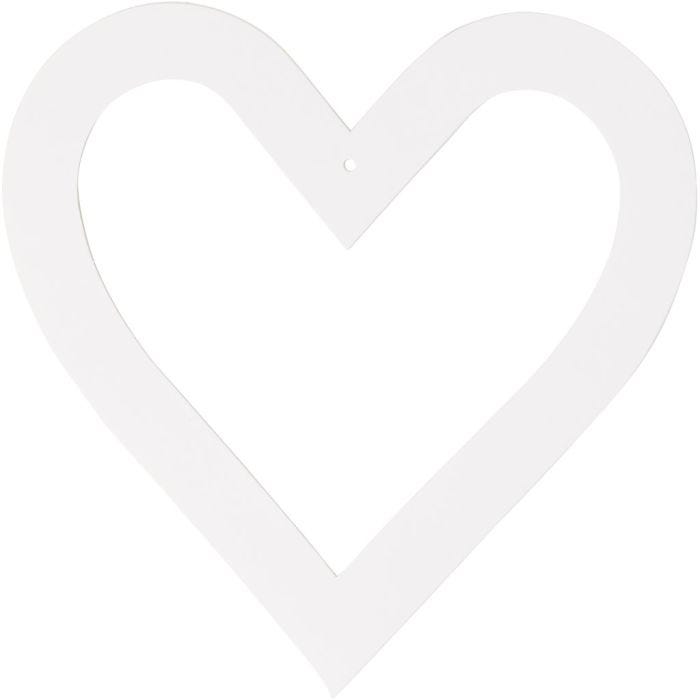 Heart Frame, size 18x18 cm, 230 g, white, 16 pc/ 1 pack