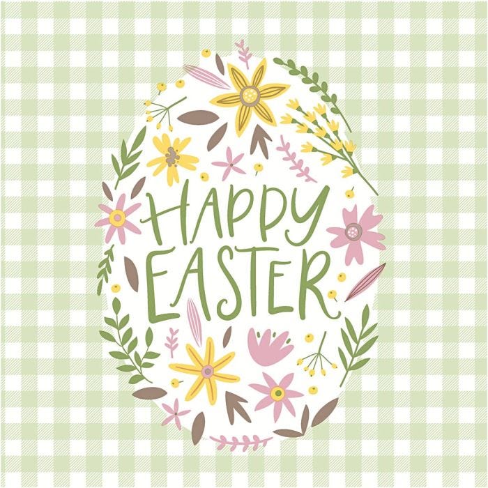 Table Napkins, Happy Easter, size 33x33 cm, 20 pc/ 1 pack