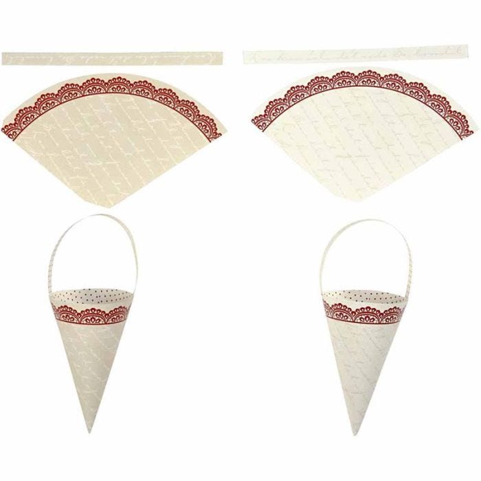 Cones, H: 13 cm, 160 g, 10pc/ 1 pack