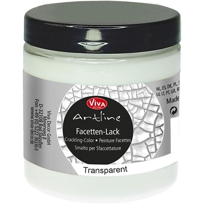 Crackle varnish, transparent, 250ml/ 1 tub