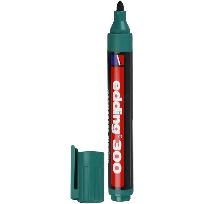 Edding 300 Marker, line 1,5-3 mm, green, 1 pc