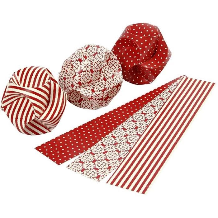 Click Ornaments, dia. 5 cm, size 3,5x8,8 cm, 9 set/ 1 pack