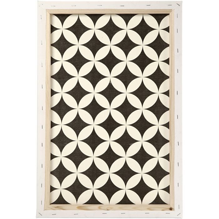 Canvas, D. 1,7 cm, size 40x60 cm, 360 g, white, 1 pc