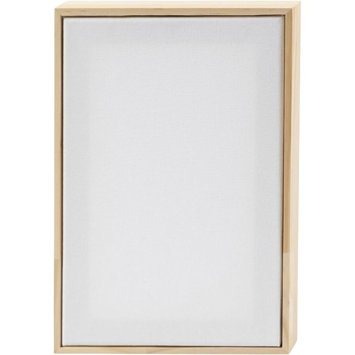 Stretched Canvas with Frame, size 15,8x23,8 cm, 280 g, white, 10 pc/ 1 pack