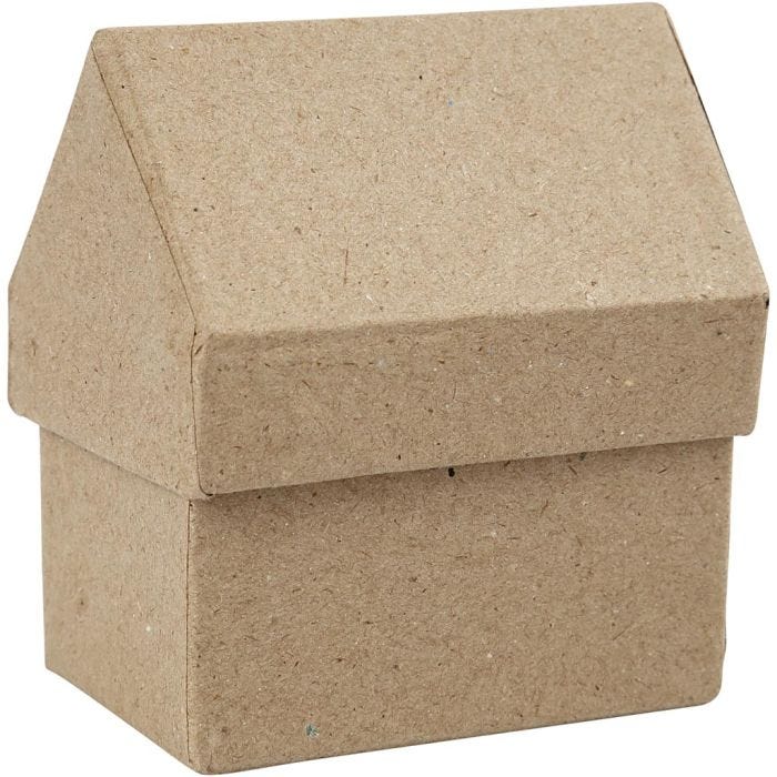 House, H: 10,5 cm, size 6x8,5 cm, 4 pc/ 1 pack