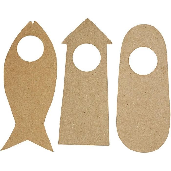 Door Signs, size 10x25 cm, 6 pc/ 1 pack