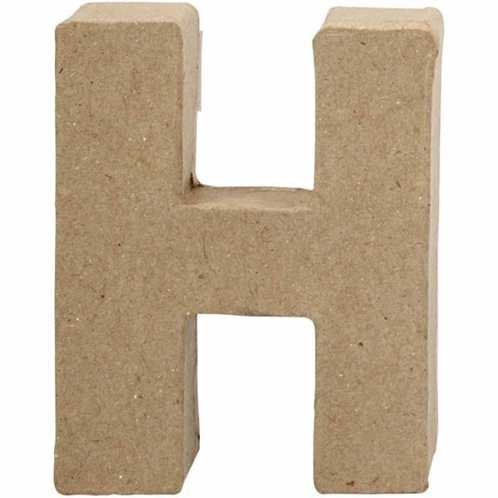Letter, H, H: 10 cm, W: 7,6 cm, thickness 1,7 cm, 1 pc