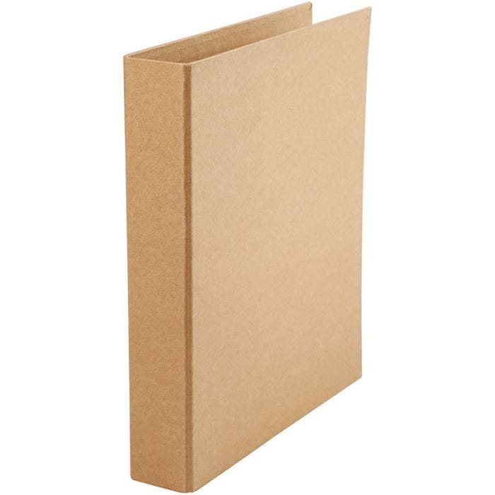 Ring binder, W: 50 mm, size 28x31,5 cm, 2 rings, natural, 1 pc