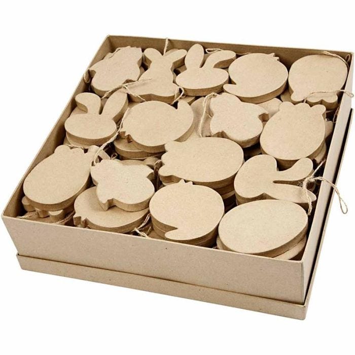 Easter Ornaments, H: 10 cm, thickness 12 mm, 114 pc/ 1 pack