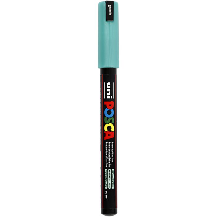 Posca Marker, PC-1MR, line 0,7 mm, extra-fine, metallic green, 1 pc