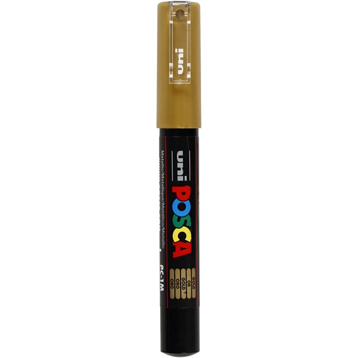 Posca Marker, no. PC-1M, line 0,7 mm, extra-fine, gold, 1 pc
