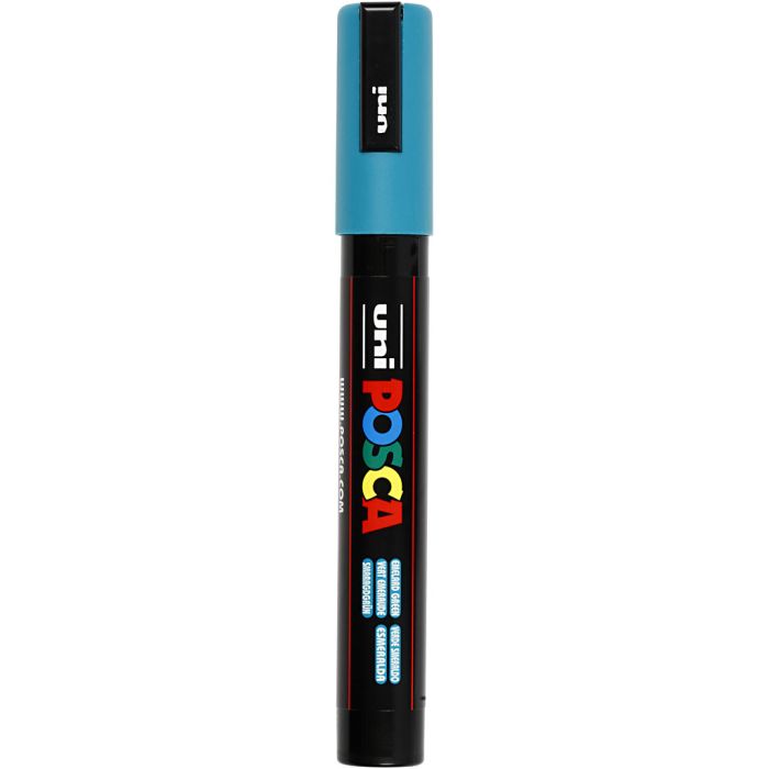 Posca Marker, no. PC-5M, line 2,5 mm, medium, emerald green, 1 pc