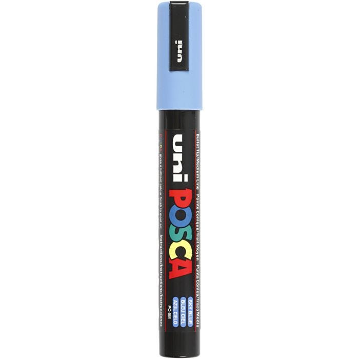 Posca Marker, no. PC-5M, line 2,5 mm, medium, sky blue, 1 pc