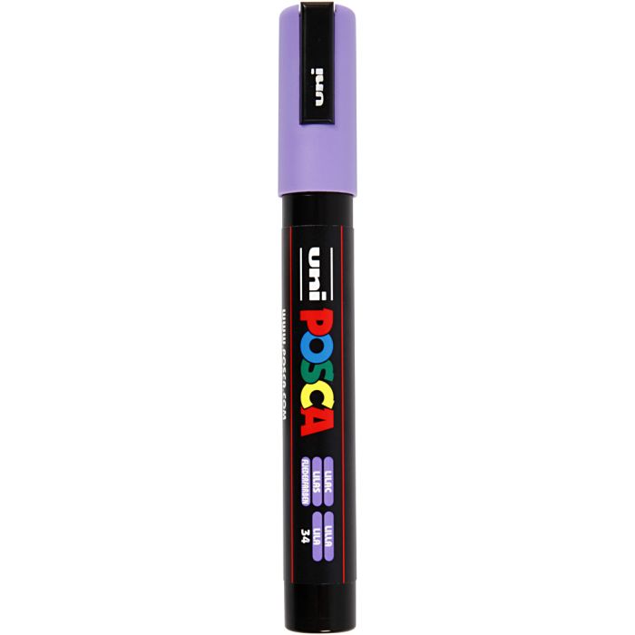 Posca Marker, no. PC-5M, line 2,5 mm, medium, lilac, 1 pc