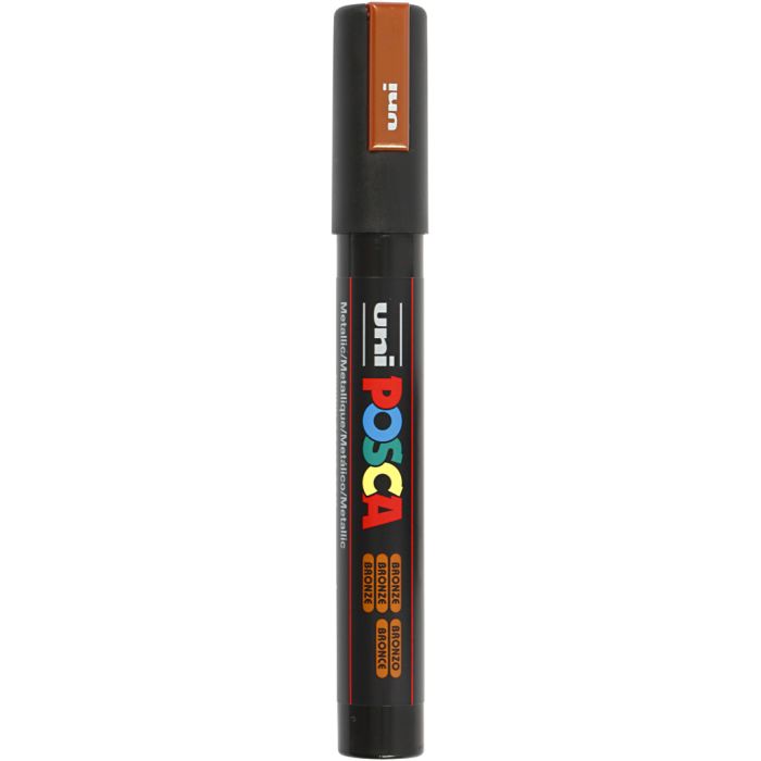Posca Marker, no. PC-5M, line 2,5 mm, medium, bronze, 1 pc