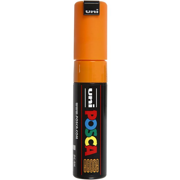 Posca Marker, no. PC-8K, line 8 mm, broad, bright yellow, 1 pc