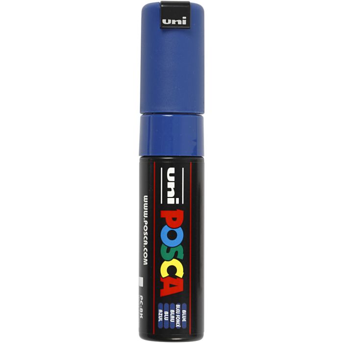 Posca Marker, no. PC-8K, line 8 mm, broad, blue, 1 pc