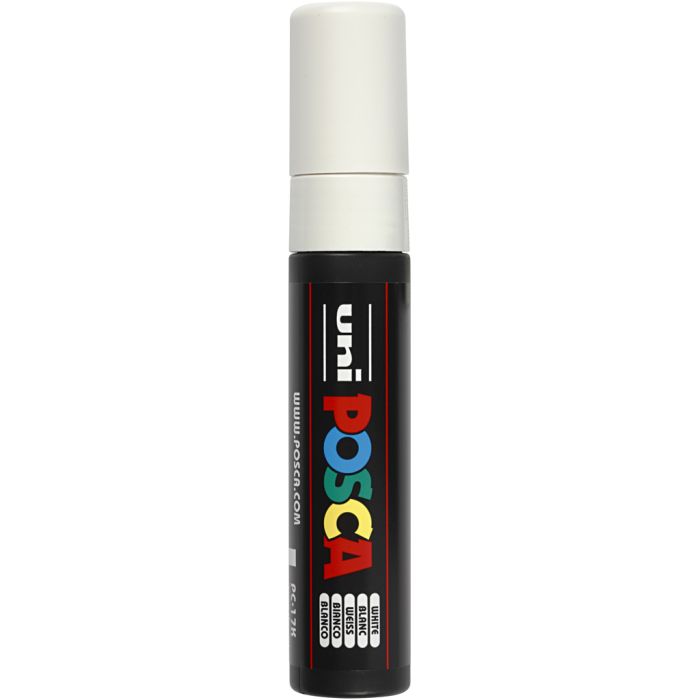 Posca Marker, no. PC-17K, line 15 mm, extra broad, white, 1 pc