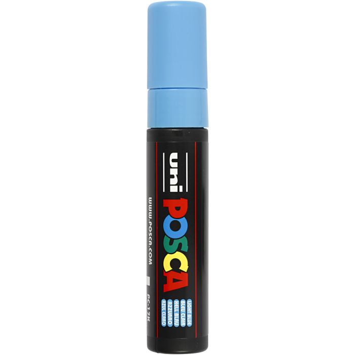 Posca Marker, no. PC-17K, line 15 mm, extra broad, light blue, 1 pc