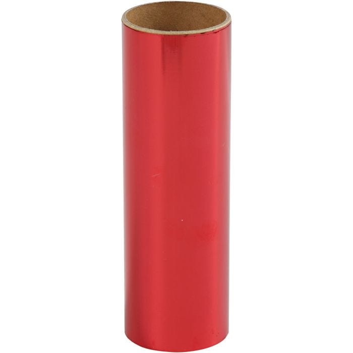 Deco Foil, W: 15,5 cm, thickness 0,02 mm, red, 50cm/ 1 roll