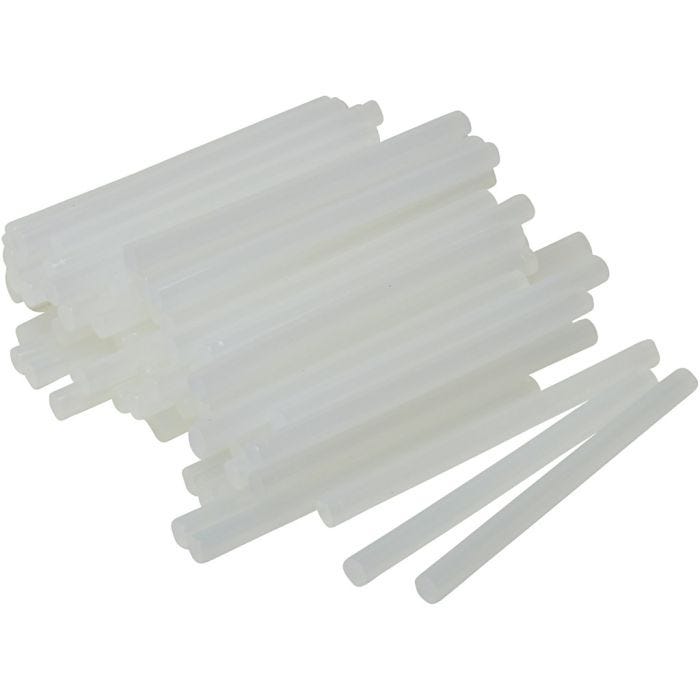 Glue Sticks Mini, L: 10 cm, dia. 7 mm, 100 pc/ 1 pack