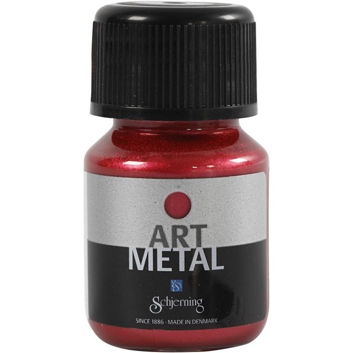 Craft Paint Metallic, lava red(5112), 30 ml/ 1 bottle