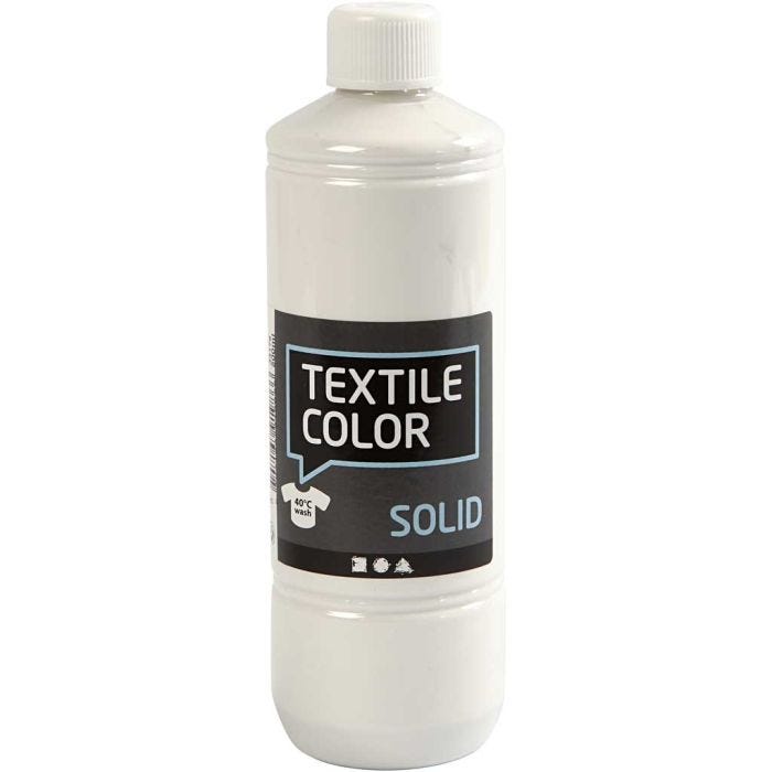 Textile Solid, opaque, opaque white, 500 ml/ 1 bottle