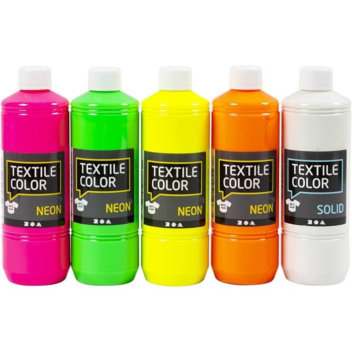 Textile Color, assorted colours, 5x500 ml/ 1 pack