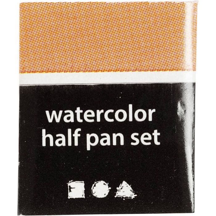 Art Watercolour, ½-pan, size 10x15x20 mm, light beige, 1 pc