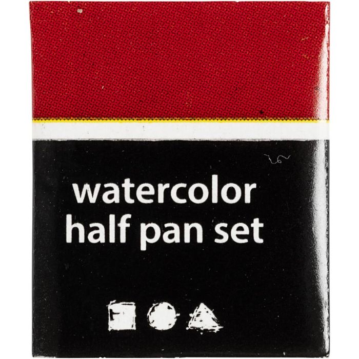 Art Watercolour, ½-pan, size 10x15x20 mm, clear red, 1 pc