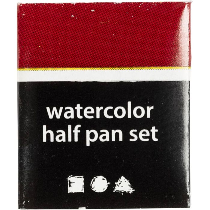 Art Watercolour, ½-pan, size 10x15x20 mm, dark red, 1 pc