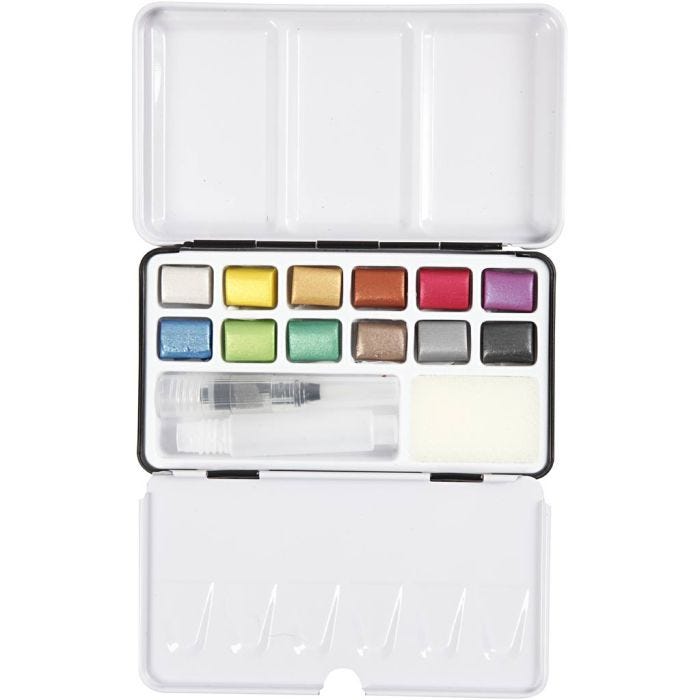 Art Watercolour, metallic colours, 12 colour/ 1 pack