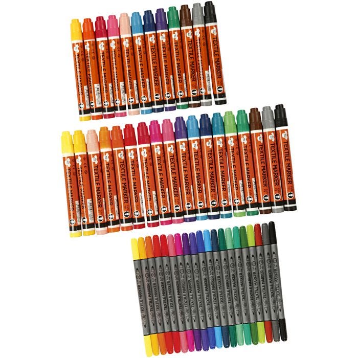 Textile Markers, 50 pc/ 1 pack