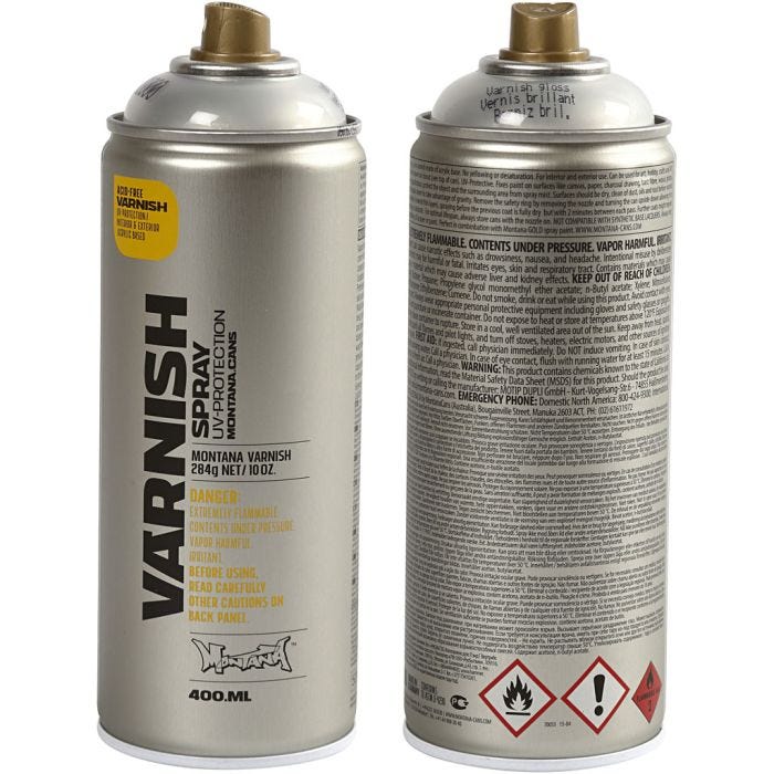 Spray Lacquer, glossy, 400 ml/ 1 tub