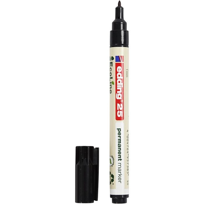 Edding EcoLine marker, no. 25, line 1 mm, black, 1 pc