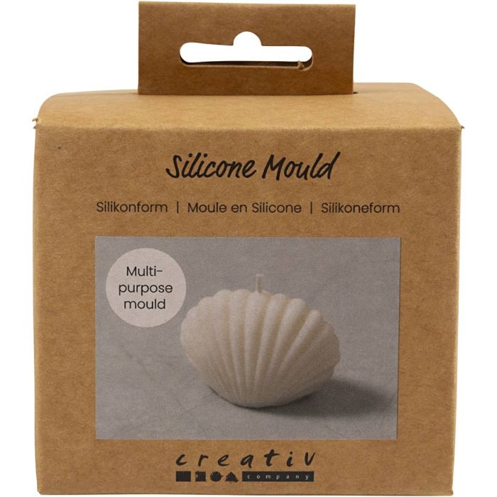 Silicone Mould, Mussel, H: 6 cm, L: 9 cm, W: 5 cm, 1 pc