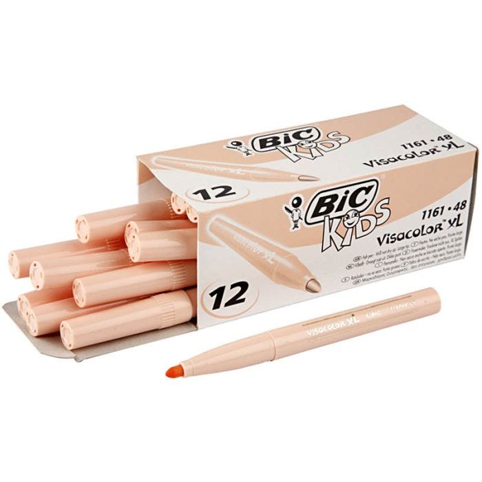 BIC Visa Color Marker, line 3 mm, light beige, 12 pc/ 1 pack