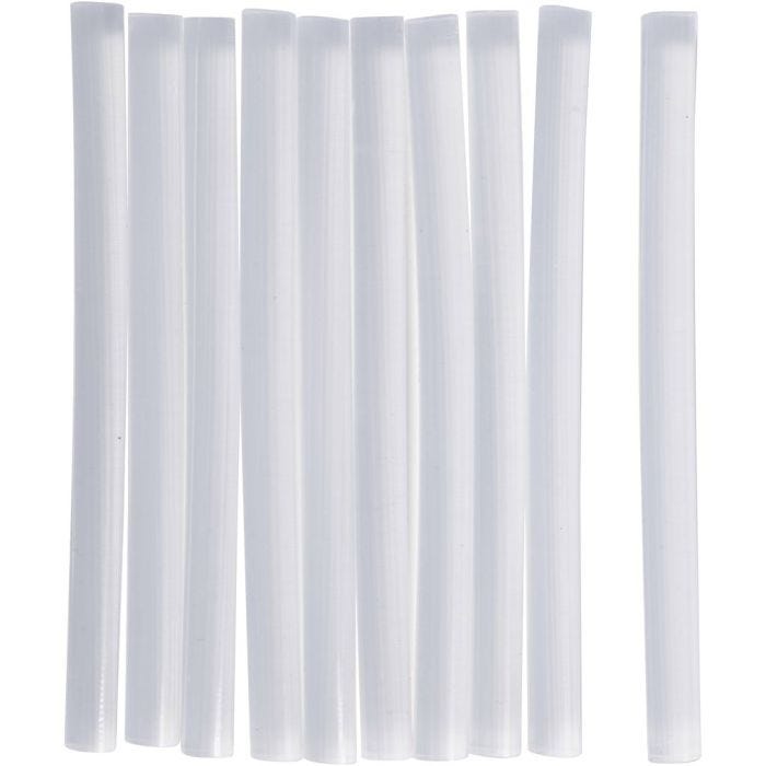 Glue Sticks Mini, L: 10 cm, dia. 7 mm, 10 pc/ 1 pack